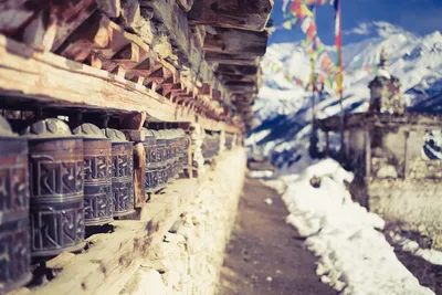 Gebetsmühlen im Himalaya, Bhutan Rundreisen