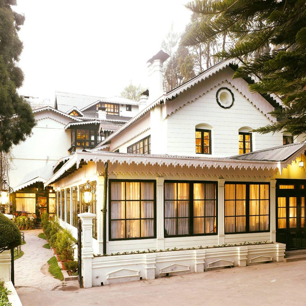 Privatreise Indien, Außenansicht, The Elgin, A Heritage Hill Resort & Spa, Darjeeling, Indien