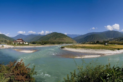 Bhutan Reise, Mo Chu, Punakha